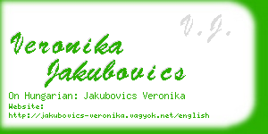 veronika jakubovics business card